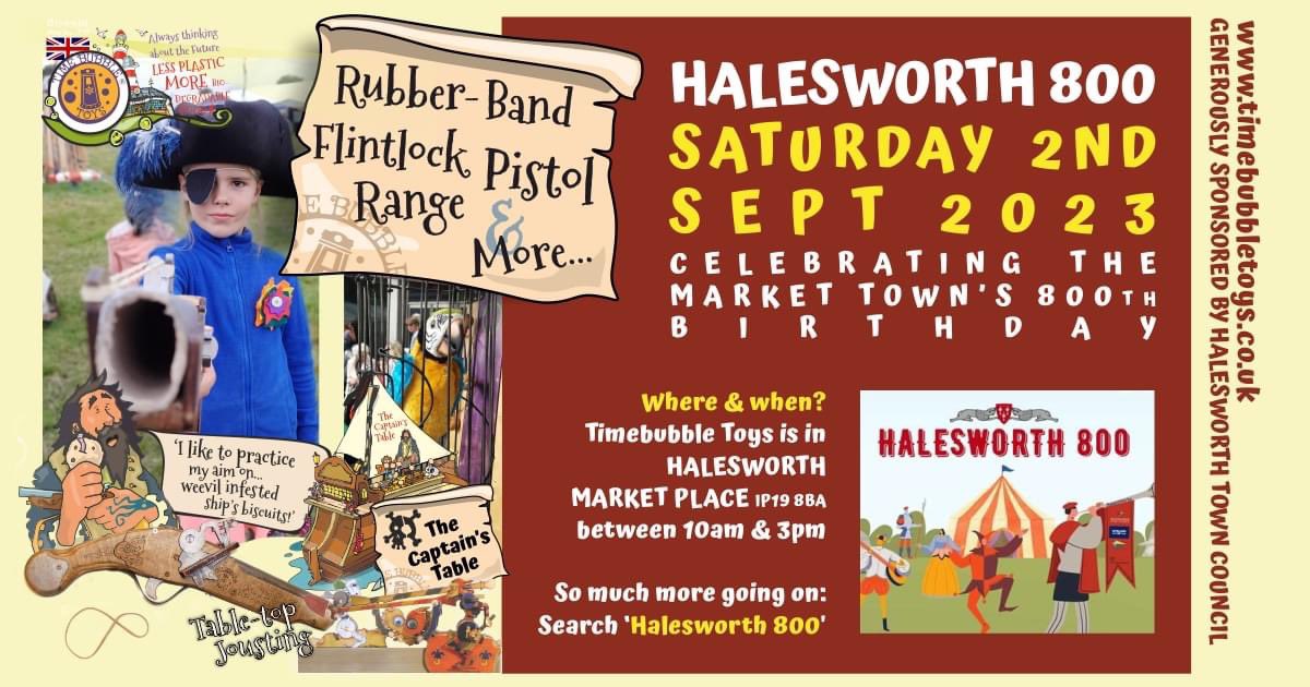 Just one of the fun activities heading to Halesworth this Saturday, part of the Halesworth 800 Celebrations. fb.me/e/3Em8YGZGq