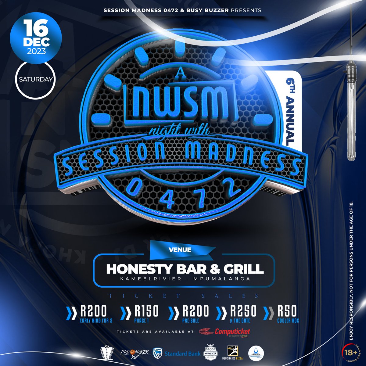 SessionMadness's tweet image. If is not deep or soulful house we don&apos;t feature here. 
A night of harmony, peace &amp;amp; love, music, fun &amp;amp; life. A memento night and honestly a night you can&apos;t slide &quot;A NIGHT WITH SESSION MADNESS 2023&quot;

Online Purchase 🎫 :  computicket-boxoffice.com/e/a-night-with…