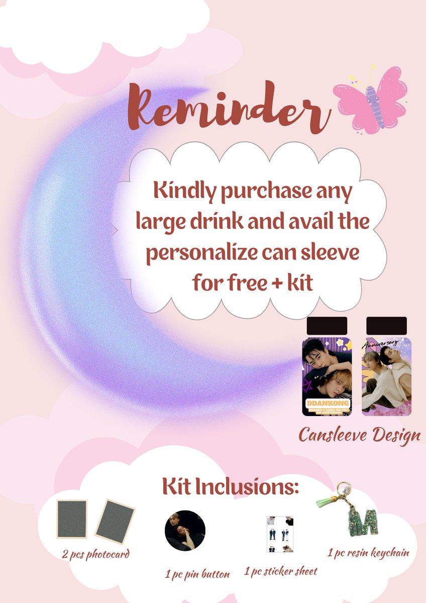 #3rdYearwithMoonbinandSanha

Let's all celebrate 3rd Year Sub-Unit Anniversary of Moonbin and Sanha

🗓️: September 23, 2023
🕑: 2:00PM to 6:00PM
at Drink Lab Cafe - formerly Smile to go

Kindly register on the link below as we have limited slots only forms.gle/uazSRQk5isuYzG…