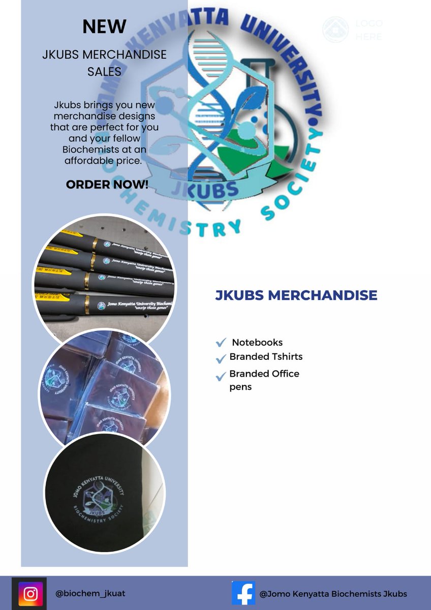 Jkubs planning a splendid admission of Freshers .In biochemistry we succeed by all of us having the right attributes and material part of operations in our labs and advertising the society.Get Ur pen get Ur notebook .Gat Ur labcoat @DiscoverJKUAT @BBPSK_Kenya @BiochemistryACS