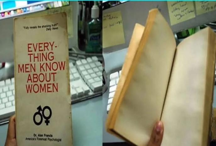 There is a Book named as 'Everything Men Know About Women' have just 120 blank pages 😀