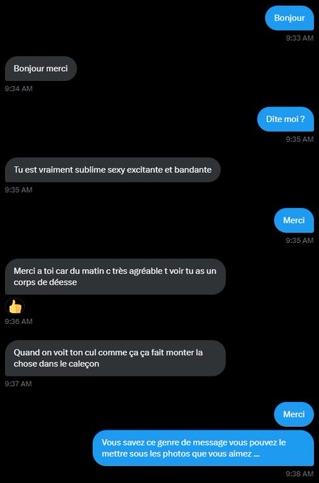 Coucou les coquins,  J'esp&egrave;re que vous allez bien, je partage avec vous le type de conversation que je<a href="/tag/salonerotique"class="tags"><span>#salonerotique</span></a><a href="/tag/laetiluxure"class="tags"><span>#laetiluxure</span></a><a href="/tag/laeti_luxure"class="tags"><span>#laeti_luxure</span></a><a href="/tag/er"class="tags"><span>#er</span></a>