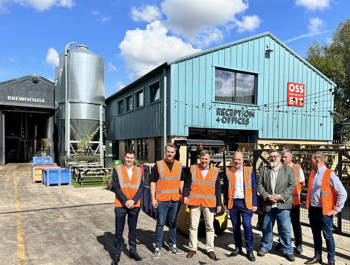 Great to visit @ossettbrewery with MP @mark4dewsbury yesterday to see how this independent brewer finesses it’s product. Malt, hops, yeast & water sounds simple enough but it’s a complex process using the very best ingredients. And a great local employer too in Ossett, Yorks.