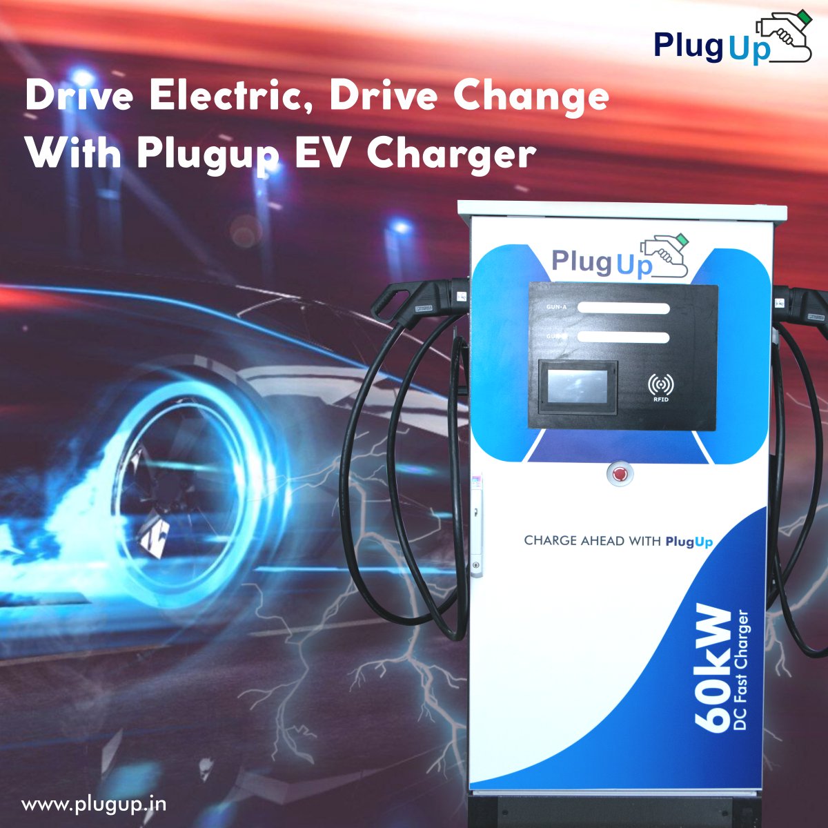 PlugUp_india's tweet image. Drive Electric, Drive Change With Plugup EV Charger 

#ElectrifyingTheFuture #ChargingInnovation #EVRevolution #PlugUpPower #GreenMobility #ChargingSolutions #FutureOfCharging #EVChargingTech #FastCharging #SustainableDriving #CleanEnergy #SmartCharging #GreenTransportation