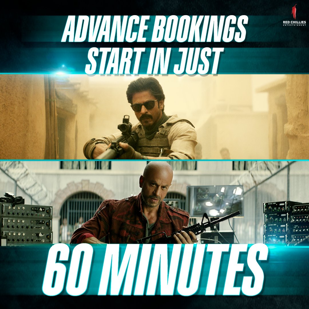 srkian_here's tweet photo. The wait is over... Book your tickets now 🔥 #Jawan #ShahRukhKhan https://t.co/4fEOhC8dFm