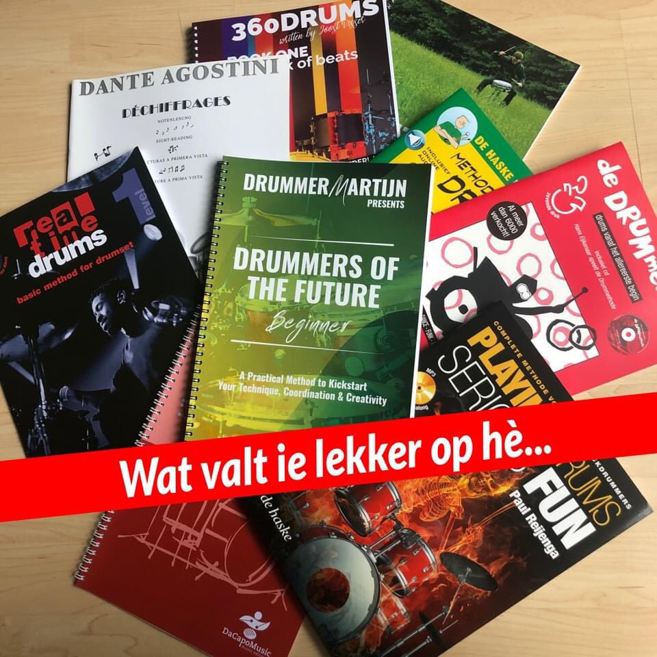 A.s. zaterdag 2 september om 14:00 organiseren we een launch party voor het nieuwe beginners drumboek van DrummerMartijn. 

Download nu het gratis ebook en ontvang een uitnodiging voor de live stream via van a.s. zaterdag!
concertandmarchingmusic.com/gratis-dotfb-e…