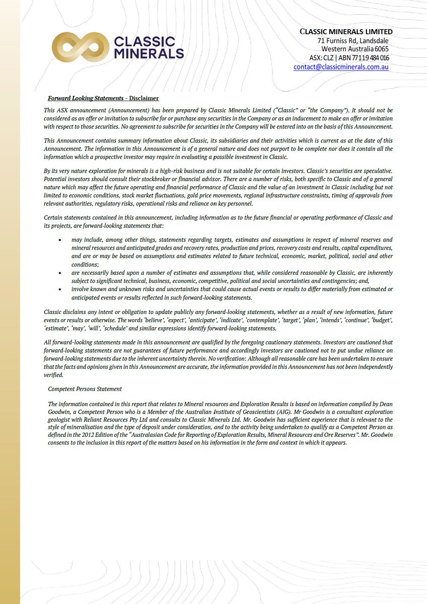 Classic Minerals share purchase plan - Closure

#ClassicMinerals #goldmining #newannouncement #CLZ #newestgoldproducer