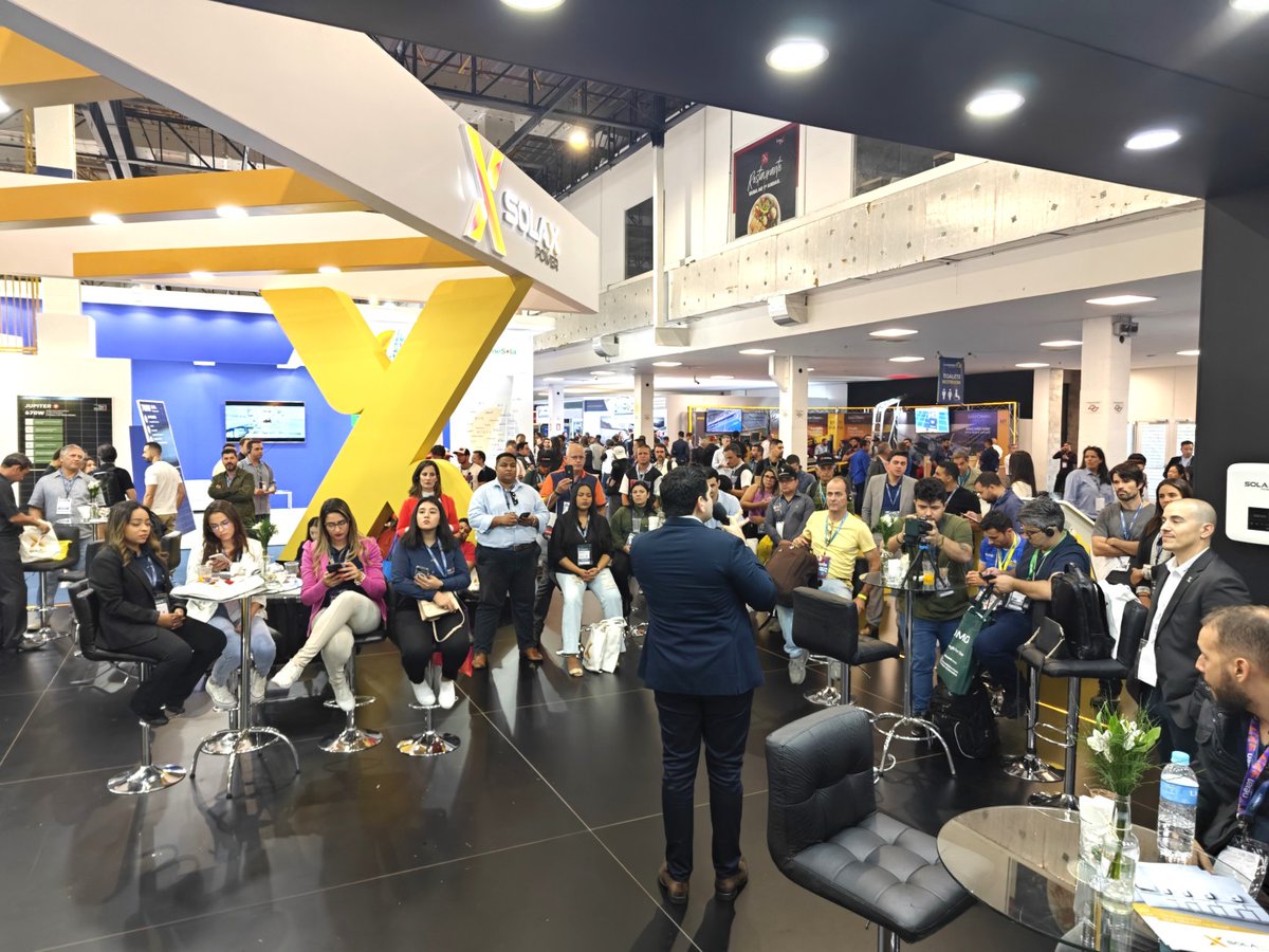 solaxpower's tweet photo. #SolaXExpo We are thrilled to announce that #SolaX has wrapped up an incredible showcase at #IntersolarSouthAmerica! #SolaX captured everyone's attention with our innovative technologies and advanced products. 💕Thank you so much for coming. Can't wait to see you at Next EXPO! https://t.co/F0M0ELdHBG