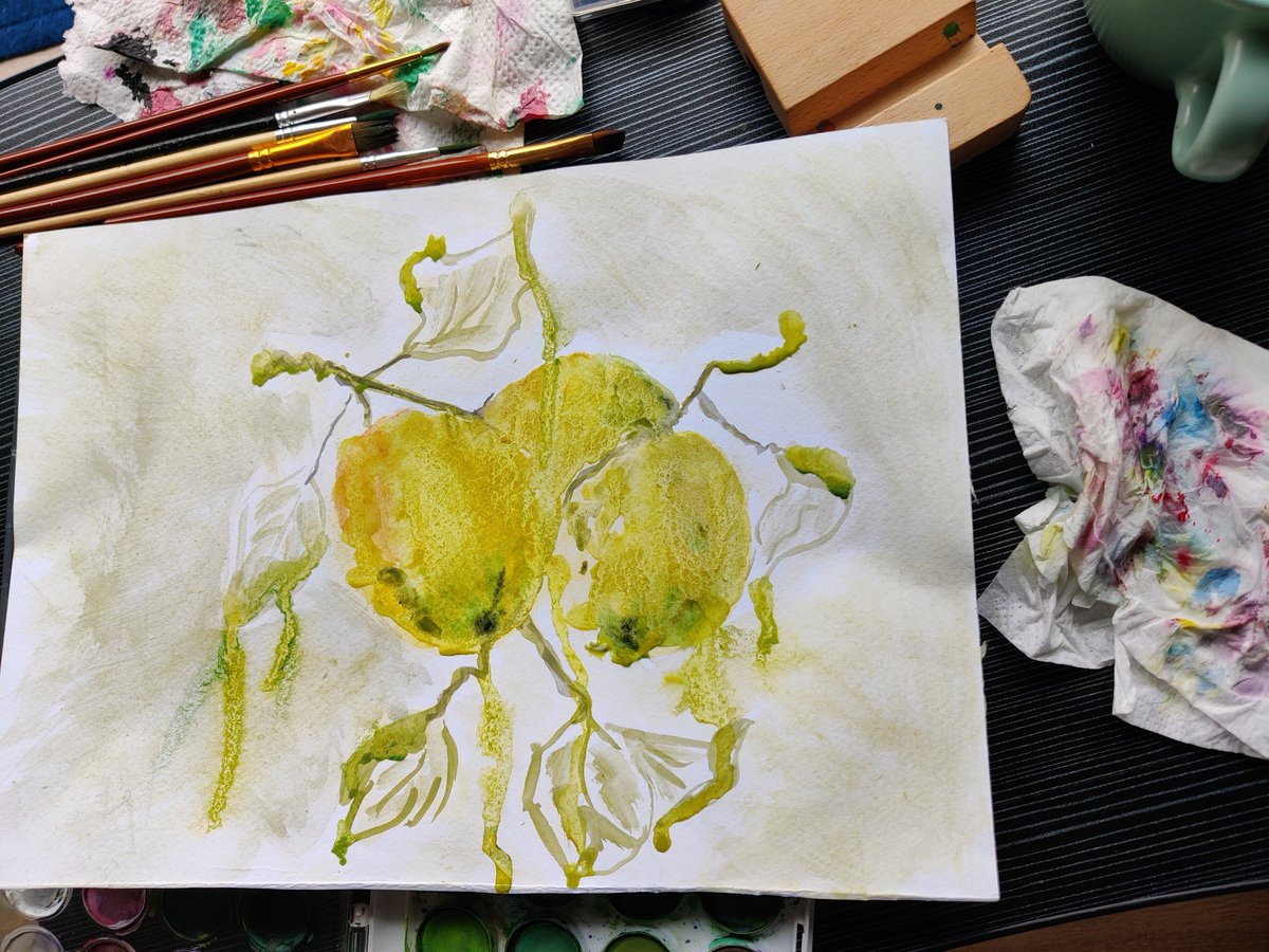 DangBui5's tweet photo. Squeeze the day and turn those lemons  into lemonade 😉💛

#LEMONADE #lemon #citron #citronnade #art #Practice #drawingaugust #paintings #mixedmedia #aquarelle #watercolor #Creative #creativity https://t.co/IDbxa5dURd