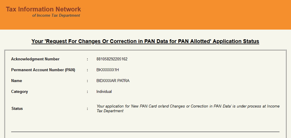 BidyadharPuri's tweet photo. Dear @UTIPANServices on August 14 I applied Pan card correction online for my Date of Birth the ACKNOWLEDGEMENT NUMBER is 881058292205162. Kindly dispatch the Error free PAN card to my address so I can submit to the Bank. 

Sincerely 
Bidyadhar Patra https://t.co/qwi0weYKoV