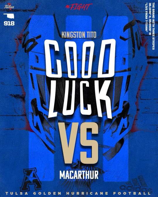 Appreciate it! <a href="/TulsaFootball/">Tulsa Football</a> <a href="/CoachJoeBolden/">Joe Bolden</a> @TulsaCoachKDub Go hurricanes🌀