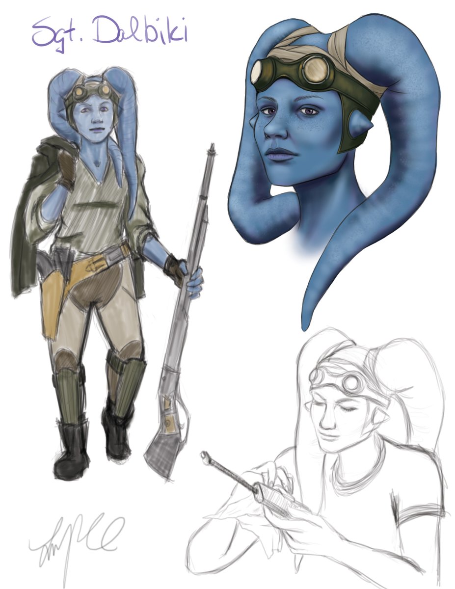aquagem_art's tweet photo. Stream sketches of my character from #Mud79 - thank you so much to @StarWarsMud79 and @Fearless_Fred for sponsoring the stream - it was so much fun to hang out and talk Star Wars!
Shoutout to @BriDanann , @Foxxology + LiLLLiepad for the raids!
#twitchstreamer #starwars #twilek https://t.co/bLZhZeKBiE