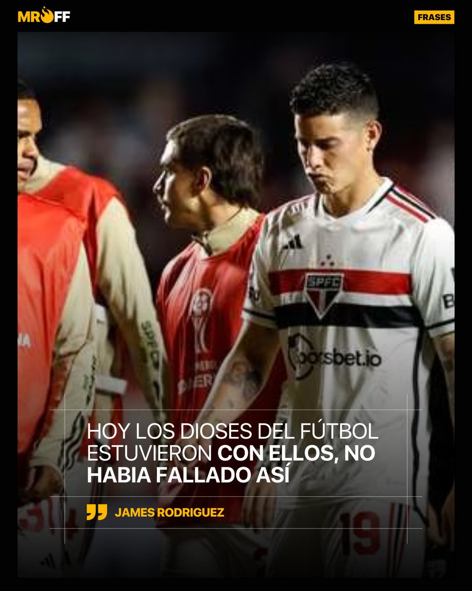 MrOFFSIDER's tweet photo. 'Los dioses del fútbol estuvieron con Liga. Grandes jugadores han fallado penales... Messi, Maradona, hoy me tocó a mi'
✍️ James Rodríguez, @AndresPonce28 https://t.co/rZ5J6y5Zbh