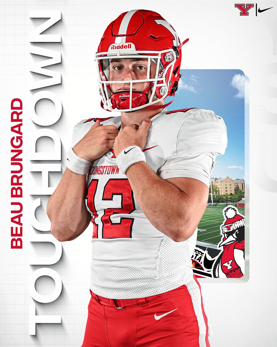 ysufootball's tweet photo. TOUCHDOWN BEAU BRUNGARD!

Brungard scores his first career TD on a five-yard rush, and we've surpassed 5️⃣0️⃣.

8:42 - 4Q | YSU 52, Valpo 10

#GoGuins // #LeaveNoDoubt https://t.co/JtCPaUJtxo