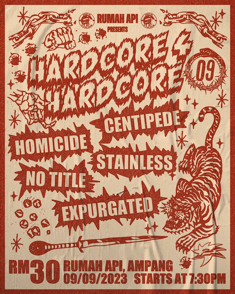 HC4HC Vol 9
w/ Homicide, <a href="/findctp/">centipede</a> <a href="/stainlessunit/">Stainless</a> <a href="/Notitlexhc/">NT</a> <a href="/expurgatednoise/">EXPURGATED</a> 

Sept 9
730pm
rm30
rm15 for patreon members 

patreon.com/rumahapi