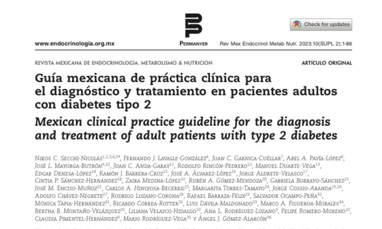 RevistaEndoMex's tweet photo. Guías de #diabetes #OpenAccess en la @RevistaEndoMex de la @SMNE_Oficial #cienciadecalidad https://t.co/LiRUOrepNv