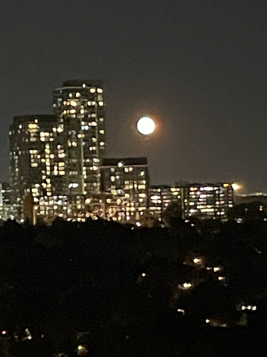 MPChao's tweet photo. iPhone can’t capture the beauty of the blue moon. https://t.co/cSC5TxYhGU