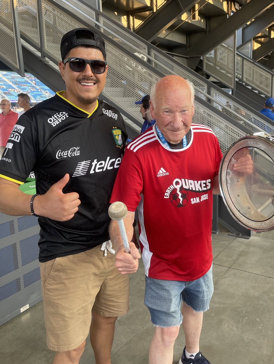 With Krazy George at the Quakes vs. Galaxy game ⚽️