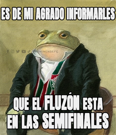 FluminenseFC's tweet photo. ¡A SEMIFINALES, FLUZÓN! 🐸🇭🇺 https://t.co/eUZhzKIreY