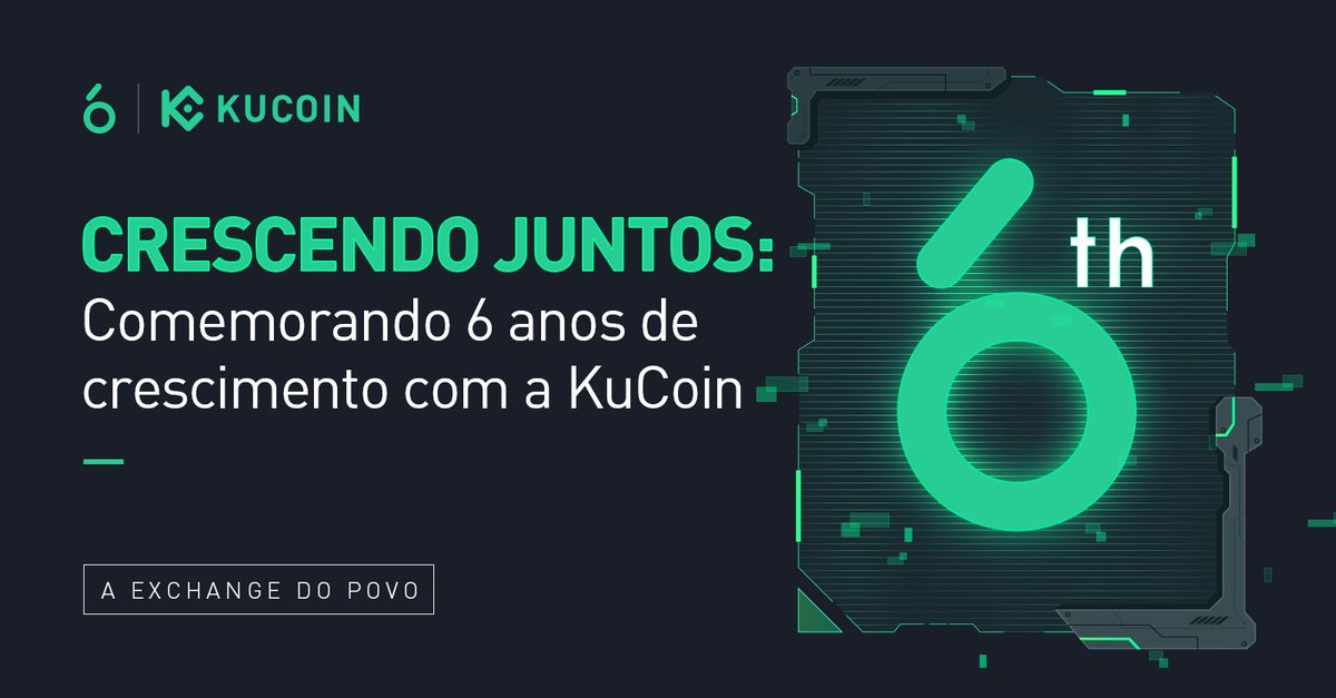 KuCoinPortugues's tweet photo. O tempo voa quando você está se divertindo! É nosso 6º aniversário e não poderíamos ter chegado aqui sem VOCÊS, nossa incrível comunidade da KuCoin! 💚🙌

Estamos aqui para ajudá-lo e estamos apenas começando! 🚀

#KuCoinTurns6

Não tem conta na #KuCoin? 👉https://t.co/yRxIqGky73 https://t.co/wqgJGiKxJY