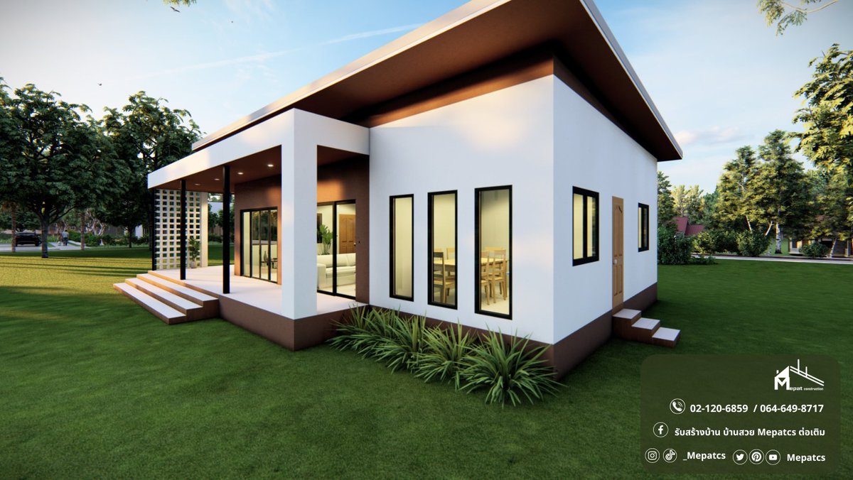 mepatcs's tweet image. ที่มา:facebook.com/MepatCS
#แบบบ้านMP-EP 9
House style : แบบบ้าน 1 ชั้น สไตล์โมเดิ้ล
Details: จำนวน 3 ห้องนอน ,2 ห้องน้ำ ,1 ครัว ,1 โถง ,1 ระเบียง 
📌 ปรึกษาเราได้ที่
☎️TEL : 02 120 6859 / 064 649 8717
#Mepatcs#MepatCS #รับเหมาก่อสร้าง   #Interior #design #หวยงวดนี้ #ลูกไก่ทอง