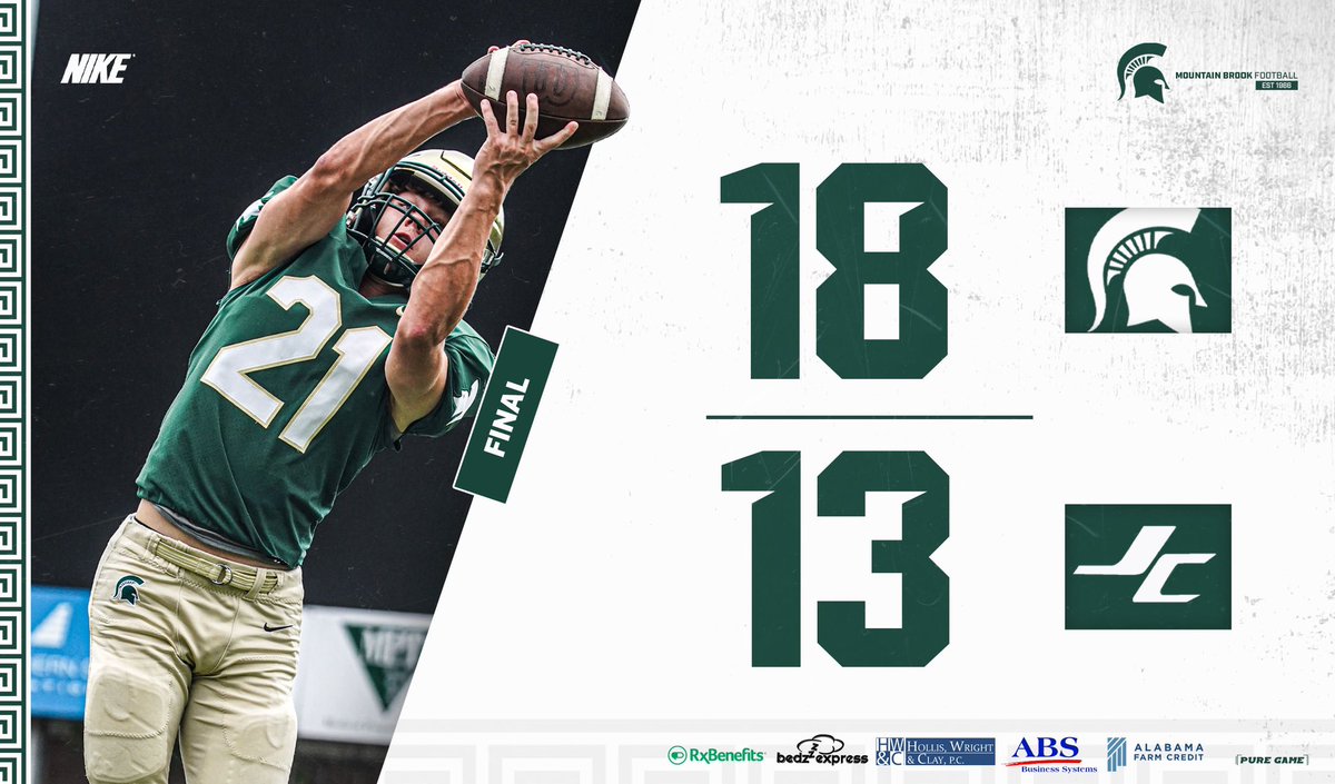 Mountain Brook Football (@mtnbrookftbl) on Twitter photo 𝗦𝗣𝗔𝗥𝗧𝗔𝗡𝗦 𝗪𝗜𝗡 !! 𝗦𝗣𝗔𝗥𝗧𝗔𝗡𝗦 𝗪𝗜𝗡 !!