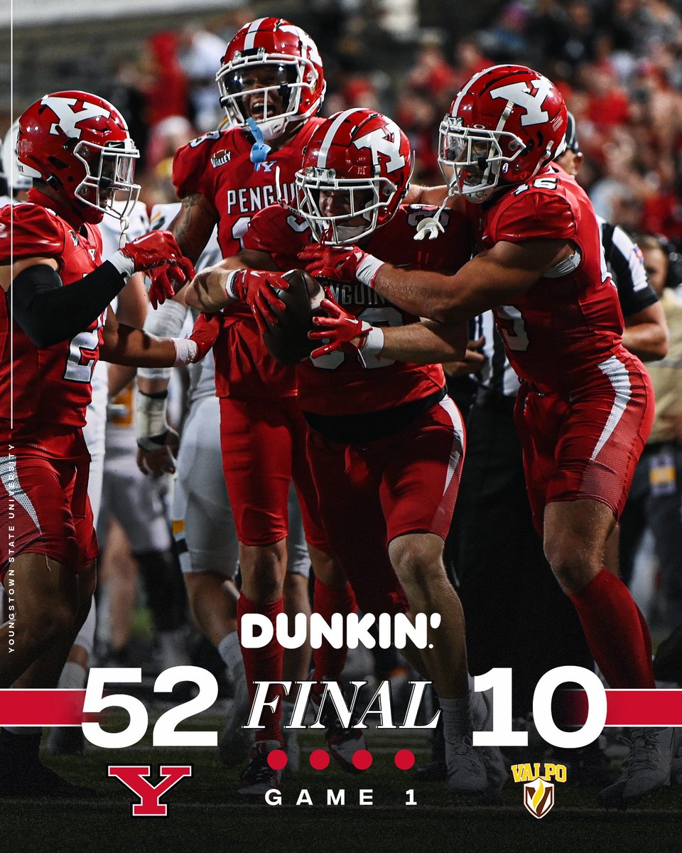ysufootball's tweet photo. PENGUINS WIN!!!

We top the Beacons behind a dominant second half of football on Beede Field.

#GoGuins // #LetsGoGuins https://t.co/VfWSEskWS9