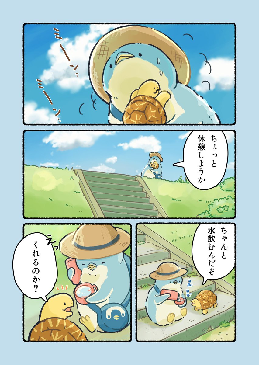 ある暑い日に出会う、カメとペンギンのお話(2/2) 