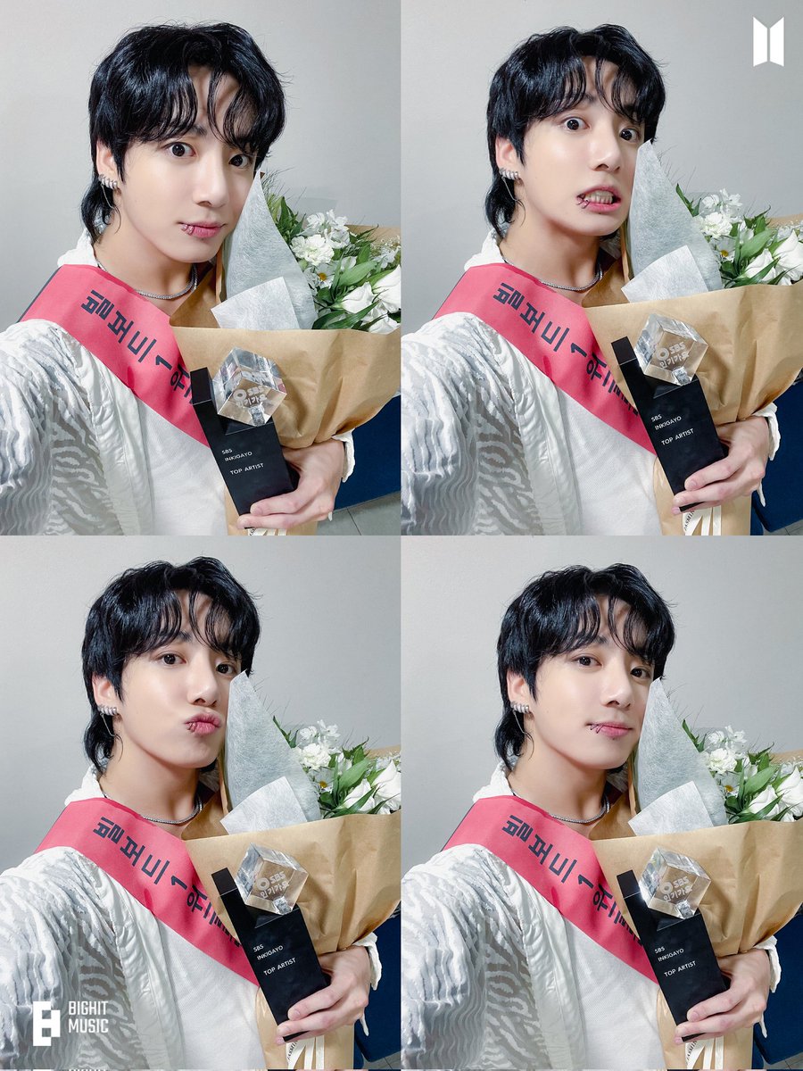 winnttaebear's tweet photo. JUNGKOOK INKIGAYO AWARD 🙌 https://t.co/5VtjJlyJch