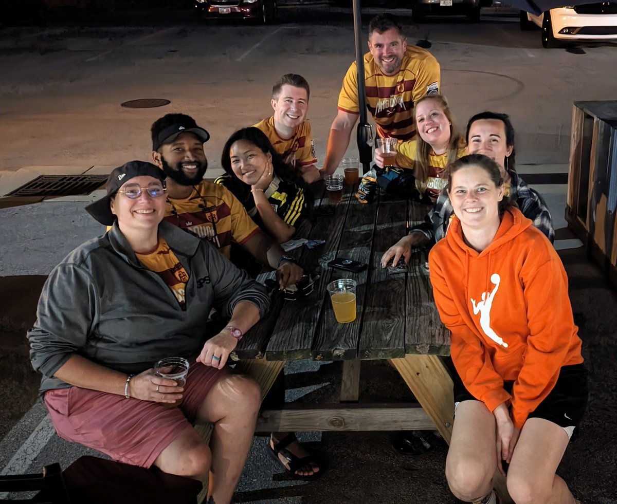 Pogies after dark at our neighborhood's own <a href="/centerpointbrew/">Centerpoint Brewing</a>!