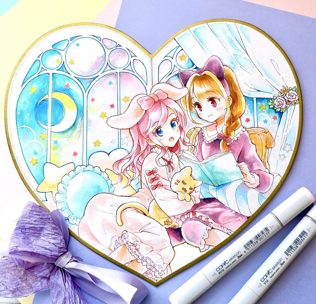 「sweet dreams #コピック #アナログイラスト」|七坂なな🌙のイラスト