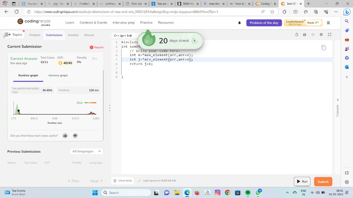 VikasDi42792468's tweet photo. Day 20 problem of #NinjaSlayground #CodingNinjasOff @CodingNinjasOff @drinkslaycoffee https://t.co/QJy9S2rPb2