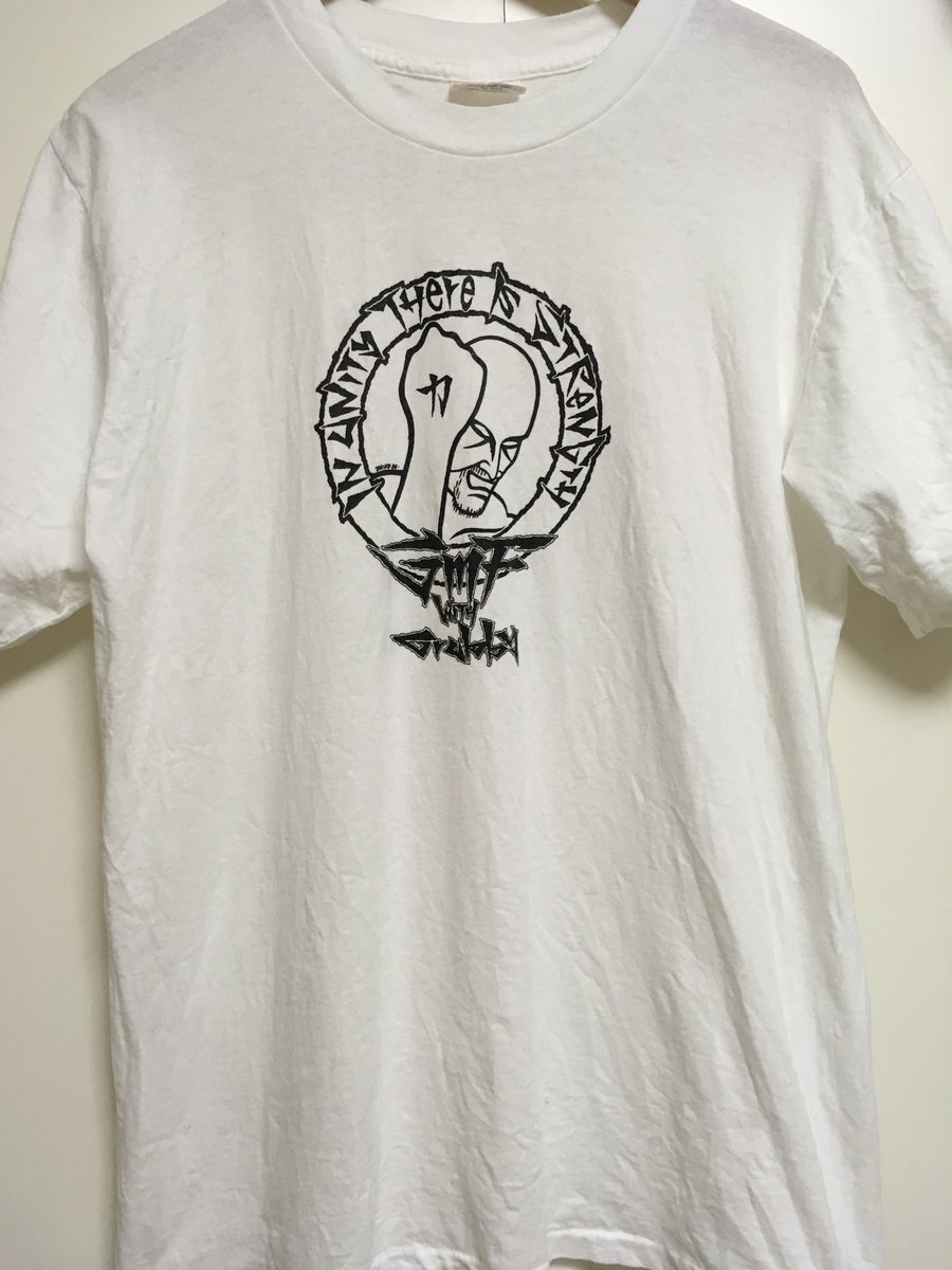Top_40_Age's tweet photo. #295 GMF × GRUBBY
disk unionのTシャツセールで購入。
GRUBBY 1996 新宿LOFT
https://t.co/7m8aTmuBxv
#マーチャンダイズ記録シリーズ #GMF #GRUBBY #PullingTeeth #COCOBAT #SUPERHYPE #DEVILOCK #AllLivingThings https://t.co/wxVqk2GELy