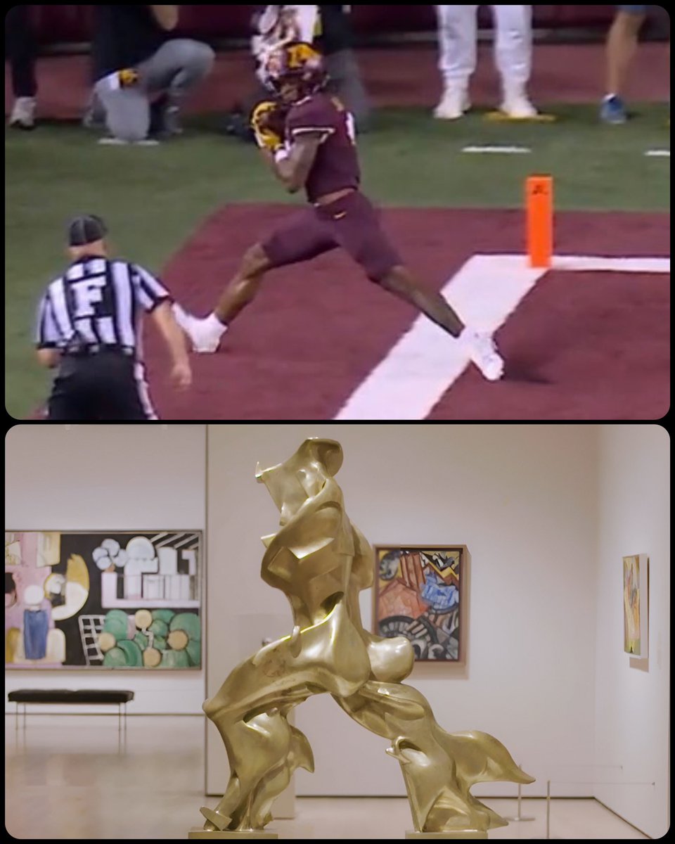 Unique Forms of Continuity in Space, by Umberto Boccioni, 1913, 📸 by <a href="/nocontextcfb/">no context college football</a>