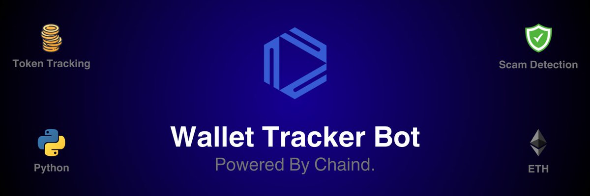 ChaindSoftware's tweet photo. Tracker Bot | Powered by Chaind.  

Chaind was given the task to build a fully operational wallet tracker bot which tracked a user's token balances with a fully integrated token scanner.  

The bot was created with the intention of providing users a way to efficiently track their tokens, find old token balances and most importantly to give traders a tool that will make them a better trader. Tracker Bot can also be added to groups and can be used as a regular token scanner!  

Check out the bot here:  https://t.co/ME6USTqRrx