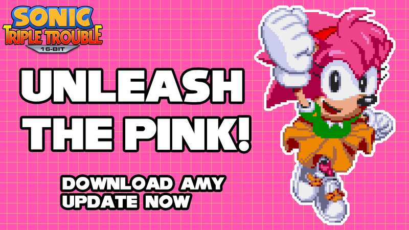 Sonic Origins Amy over Extra Slot Amy Sprites [Sonic 3 A.I.R.