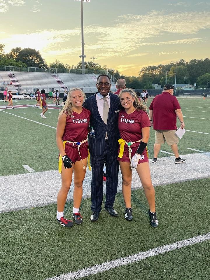 TonyReddickX's tweet photo. The Lady Titans secured a huge victory in their Inaugural Flag Football game!! https://t.co/vaN6HCZL6f