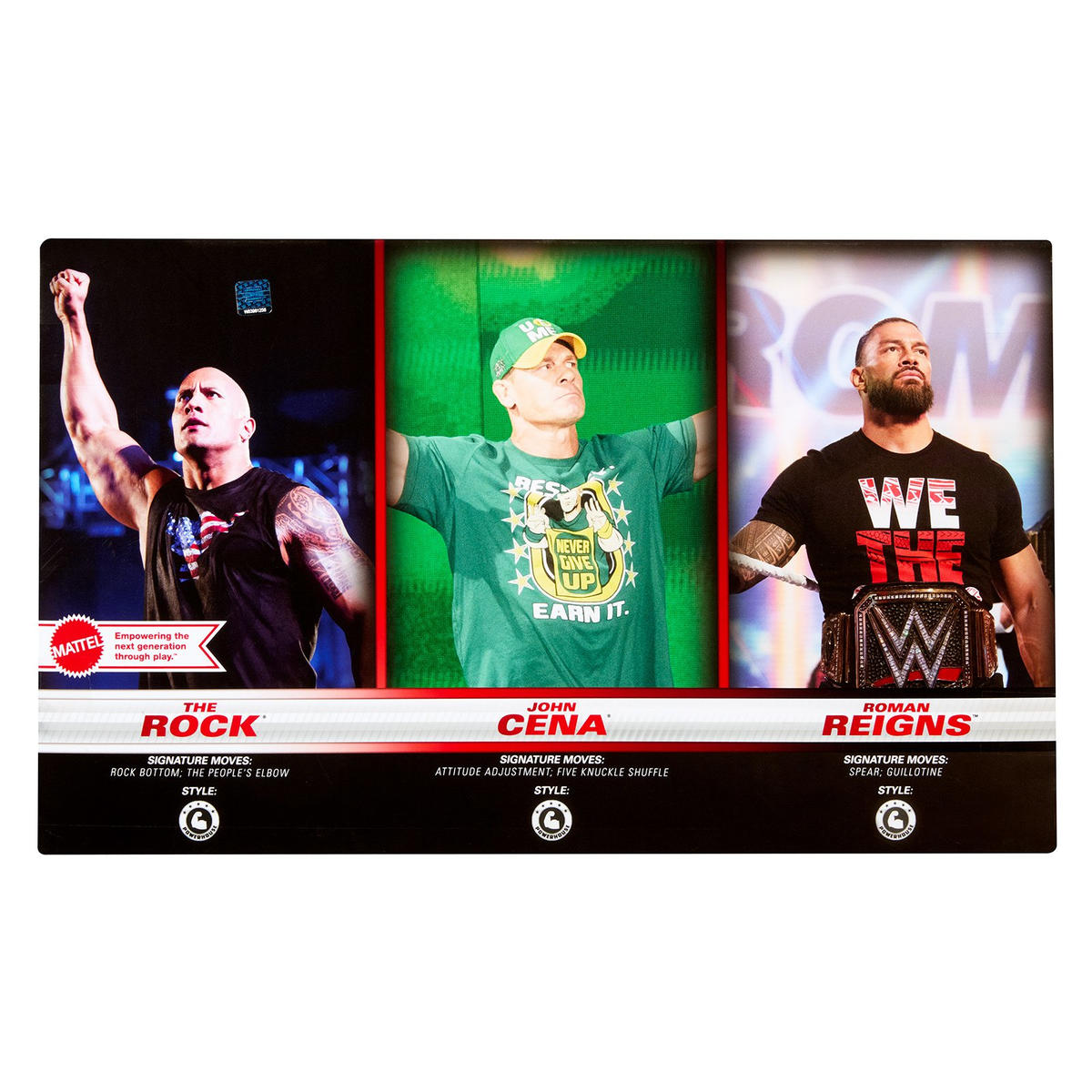PRWCollector's tweet photo. WWE Mattel Basic 3 Pack Main Event Superstars

#wwe #wwemattel #wwebasic #wwemattelbasic #mattel #mattelbasic #therock #johncena #romanreigns https://t.co/6nfnoEvV8O