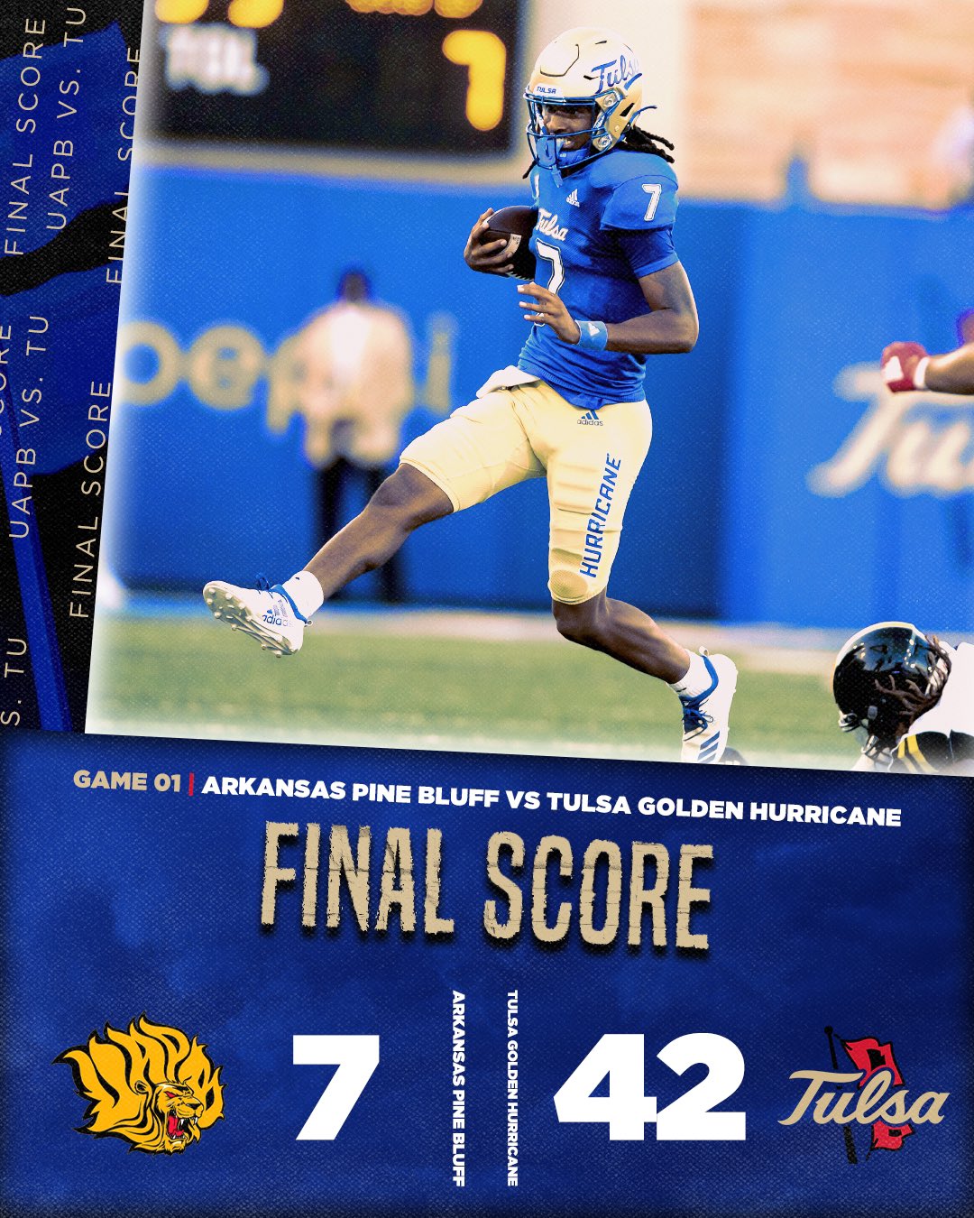 Tulsa on sale football score