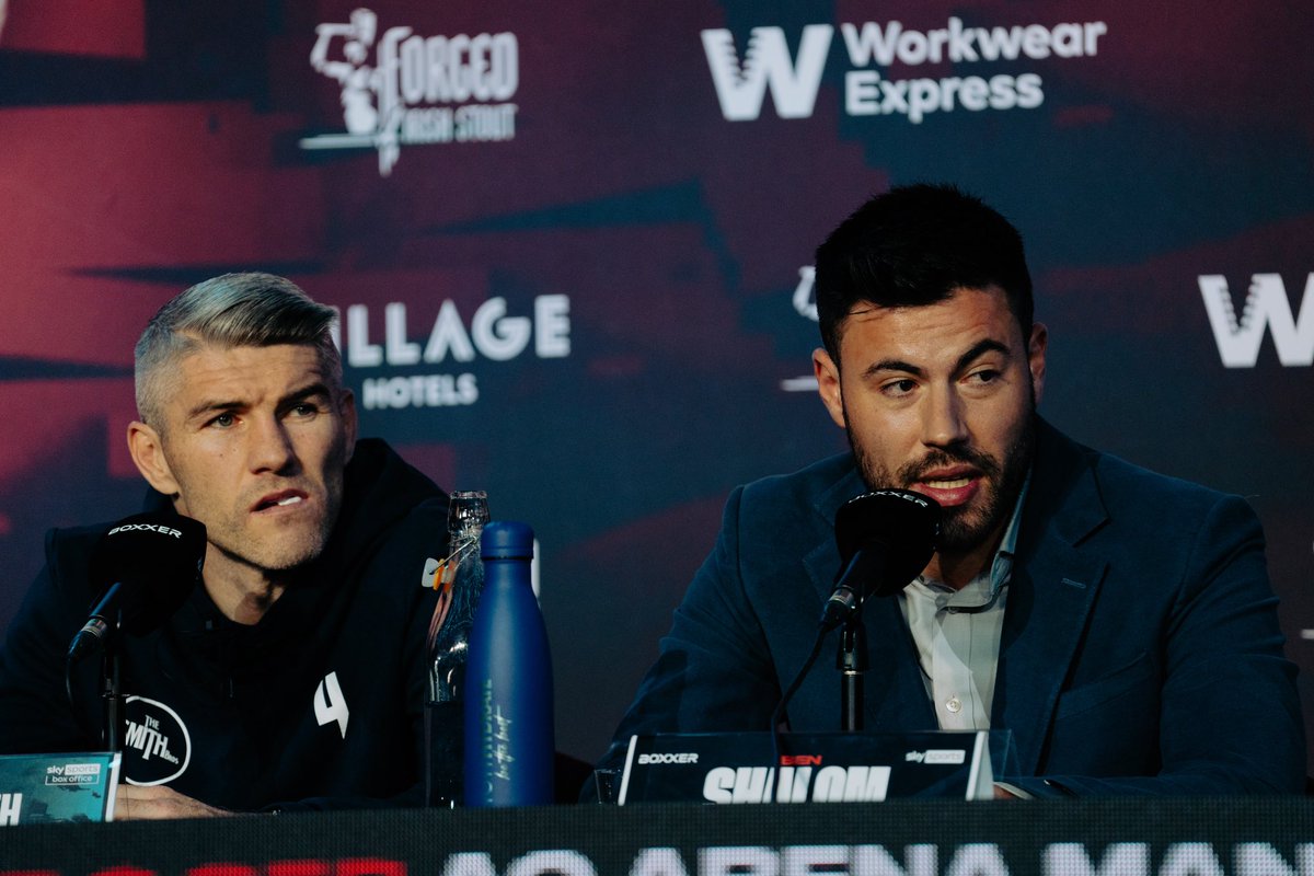 ldnsportsocial's tweet photo. #fightweek #pressconference #repeatorrevenge #boxxer #skysports #villagehotels #workwearexpress #boxing https://t.co/a8i1xRbyVM