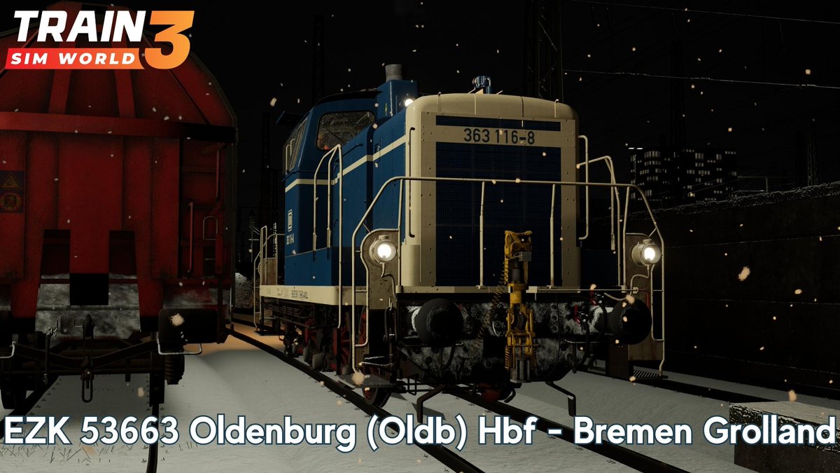 neal08ni's tweet image. EZK 53663 Oldenburg (Oldb) Hbf - Bremen Grolland - Bahnstrecke Bremen  -Oldenburg - BR  363 - TSW3

#8BitDojo #TrainSimWorld3 #MasterTheMachine #TSW3

youtu.be/ZoqDvOB1z6o