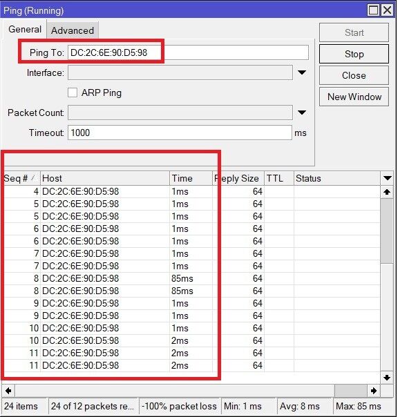 _4dinata's tweet image. Selain ping IP Address kita juga dapat melakukan ping melalui MACC Address
.
#MIkrotik #MikrotikTips #MIDTeknologi