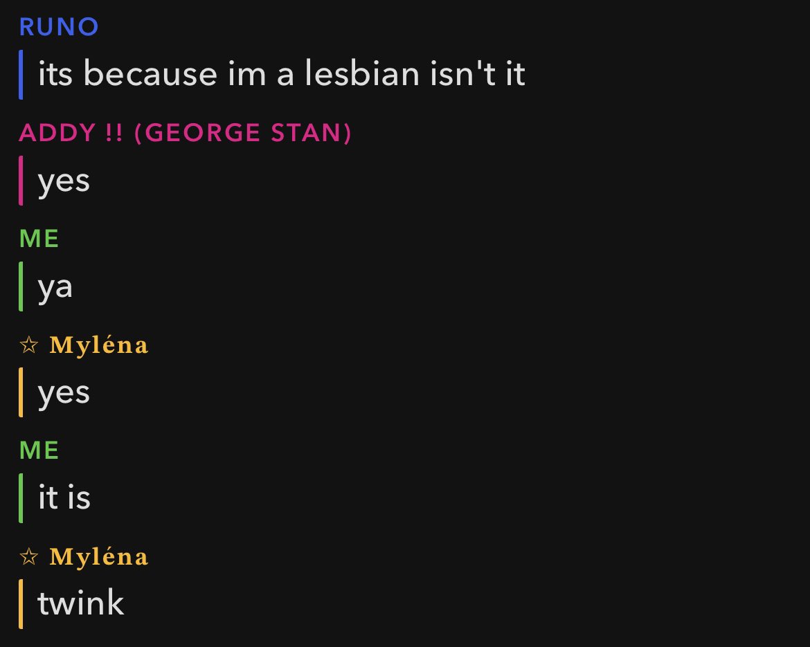 sometimes i don’t know what goes on in the groupchat