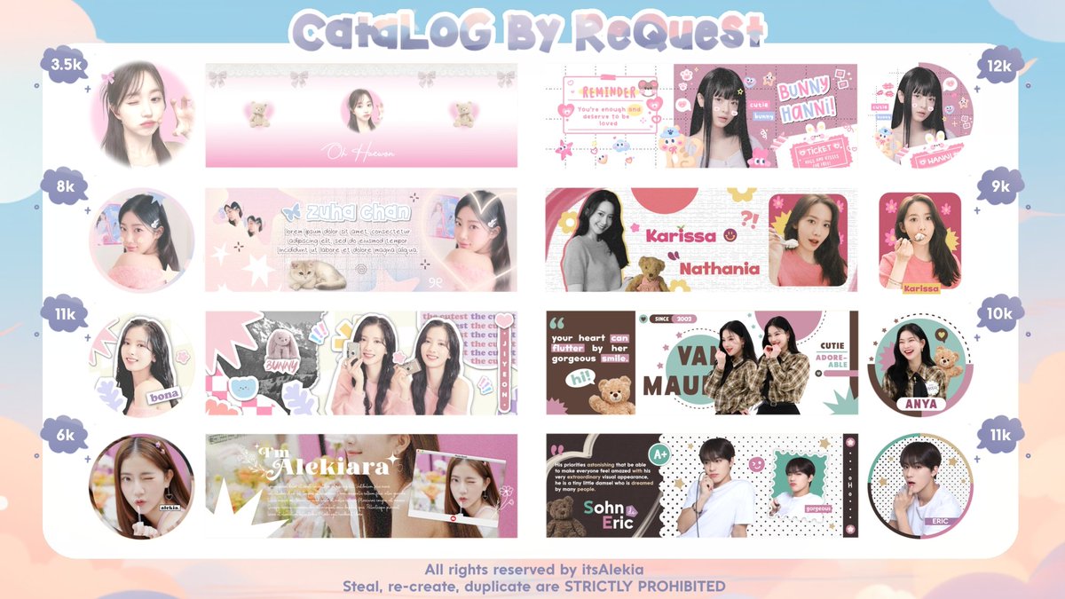 itsAlekia's tweet image. a repost will be appreciated! ♡₊˚ 🦢・₊✧

hi! aku open by request all catalog layout profneeds dengan diskon 19% mulai hari ini (01/09) sampai minggu (10/09). tentunya no min max order dan bisa langsung dm aja yaa buat jajan! ᘏ ⑅ ᘏ

ഒ #zonauang #zonaba #zonajajan