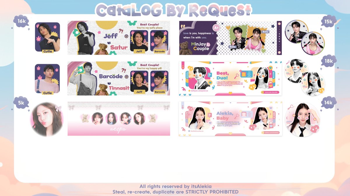 itsAlekia's tweet image. a repost will be appreciated! ♡₊˚ 🦢・₊✧

hi! aku open by request all catalog layout profneeds dengan diskon 19% mulai hari ini (01/09) sampai minggu (10/09). tentunya no min max order dan bisa langsung dm aja yaa buat jajan! ᘏ ⑅ ᘏ

ഒ #zonauang #zonaba #zonajajan