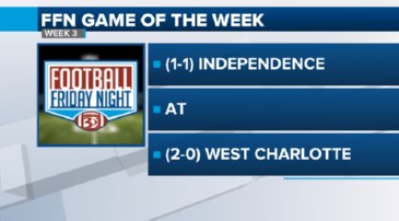 The FFN Game of the Week for Week 3 is Independence at West Charlotte. @WBTV_Sports @BigIFootball @wclions