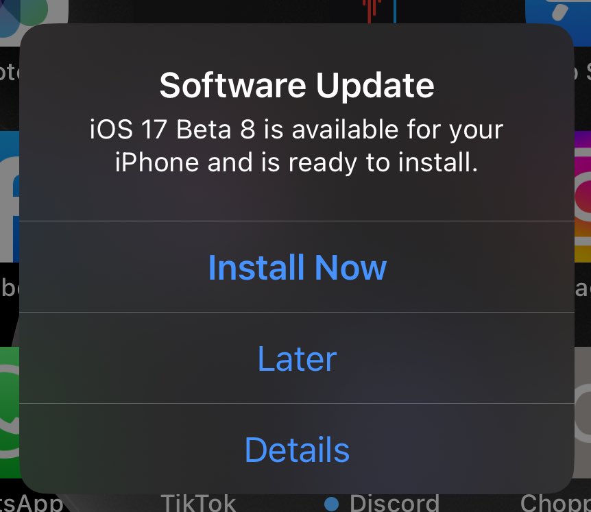 DJTru's tweet image. #IOS17beta 🫡