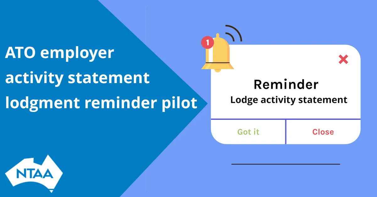 ATO employer activity statement lodgment reminder pilot 
buff.ly/44yaJWw