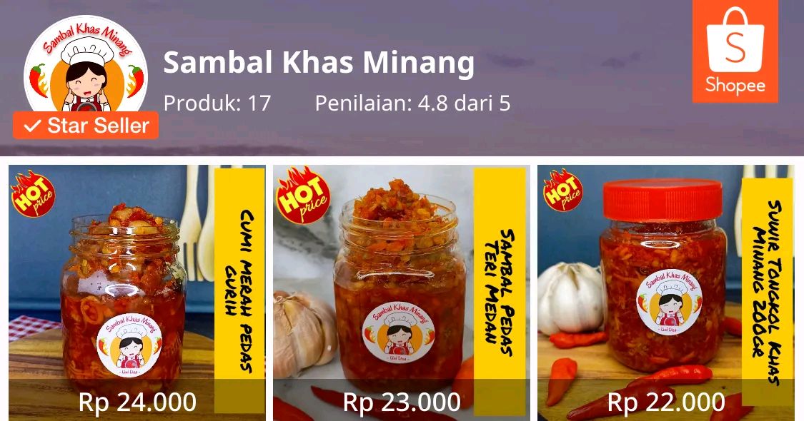Afrizal_AK's tweet image. Kunjungi toko saya di Shopee! sambal_minang: shope.ee/4fTcXdYQxF?sha… #ShopeeID #sambal #sambalminang #best #BBNaijaAllStars #OnePieceNetflix
