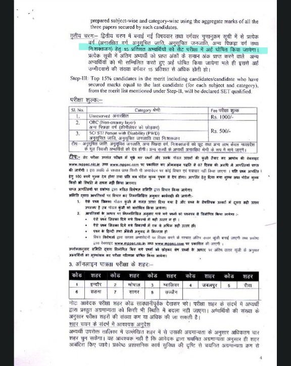 अभ्यर्थियों की माँग #MPSET में उत्तीर्ण छात्रों की संख्या 6% से बढ़ाकर 15% की जाये।

अभ्यर्थियों का कहना है कि यह एक Qualifying परीक्षा है और परीक्षा 5 साल बाद आयोजित हुई है,जबकि UGC NET की परीक्षा साल में 2 बार आयोजित हो रही हैI 

#MPPSC  <a href="/ChouhanShivraj/">Shivraj Singh Chouhan</a>
<a href="/DrMohanYadav51/">Dr Mohan Yadav</a>